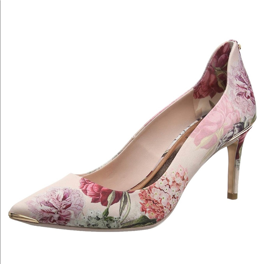 Ted Baker pink floral heel
